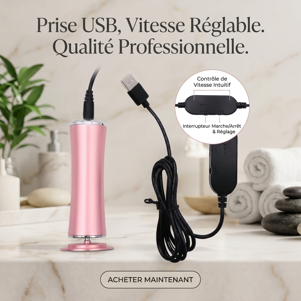 Râpe Électrique Pédicure Pro — Élimine les Callosités en 30 Secondes