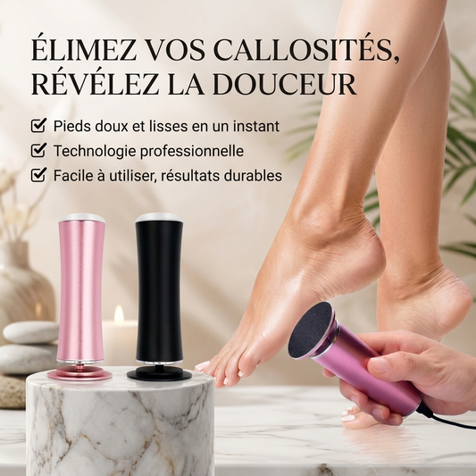 Râpe Électrique Pédicure Pro — Élimine les Callosités en 30 Secondes
